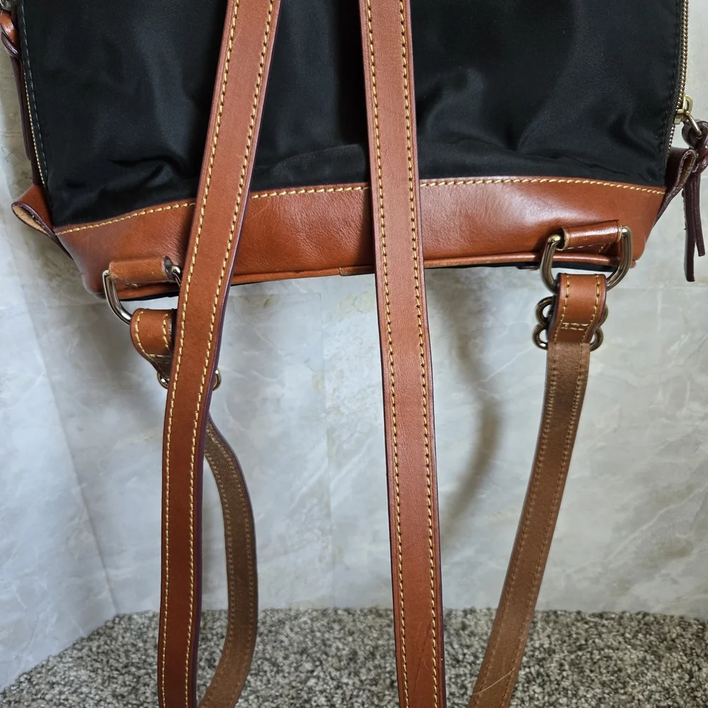 Dooney & Bourke Black and Brown Backpack - Picture 7 of 10